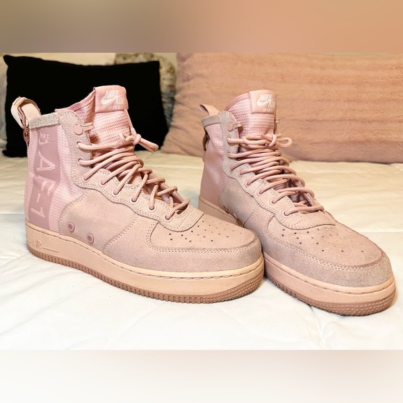 Nike Other - Nike Pink High-Top Sneakers Air Force 1